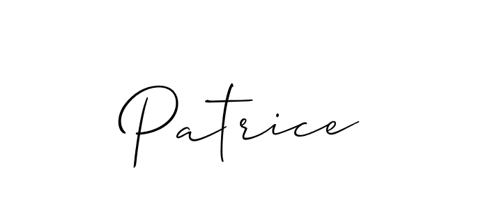 Allison_Script is a professional signature style that is perfect for those who want to add a touch of class to their signature. It is also a great choice for those who want to make their signature more unique. Get Patrice name to fancy signature for free. Patrice signature style 2 images and pictures png