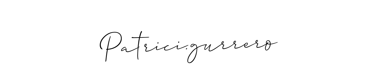 Allison_Script is a professional signature style that is perfect for those who want to add a touch of class to their signature. It is also a great choice for those who want to make their signature more unique. Get Patrici.gurrero name to fancy signature for free. Patrici.gurrero signature style 2 images and pictures png