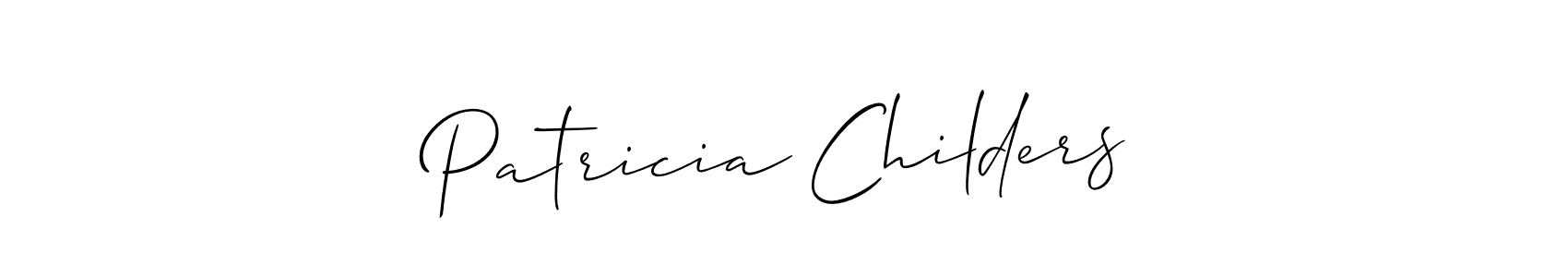 This is the best signature style for the Patricia Childers name. Also you like these signature font (Allison_Script). Mix name signature. Patricia Childers signature style 2 images and pictures png