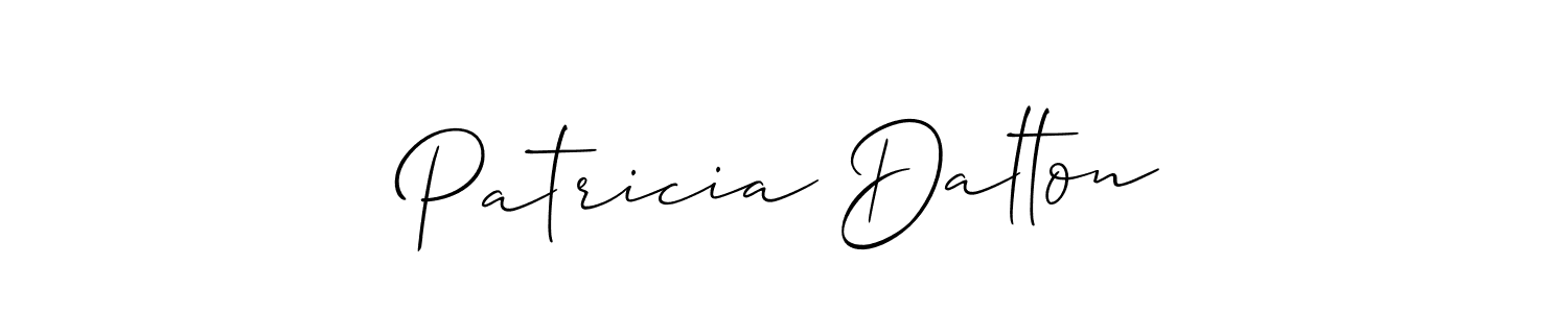 Patricia Dalton stylish signature style. Best Handwritten Sign (Allison_Script) for my name. Handwritten Signature Collection Ideas for my name Patricia Dalton. Patricia Dalton signature style 2 images and pictures png