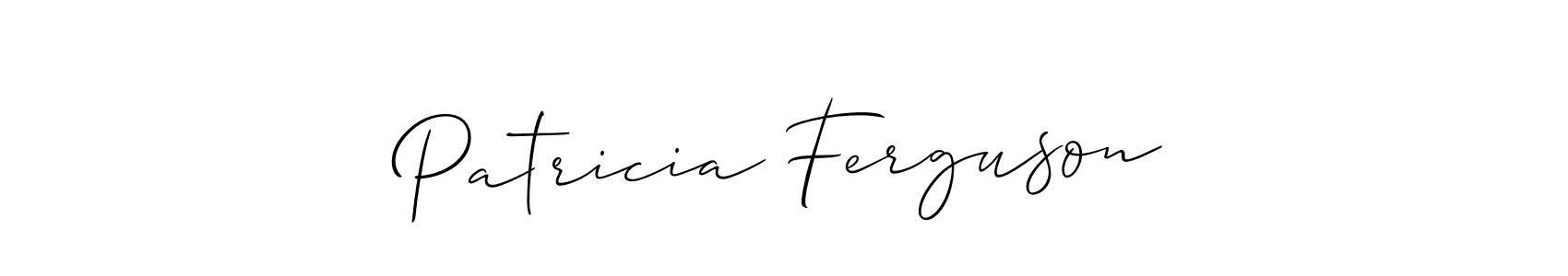 See photos of Patricia Ferguson official signature by Spectra . Check more albums & portfolios. Read reviews & check more about Allison_Script font. Patricia Ferguson signature style 2 images and pictures png