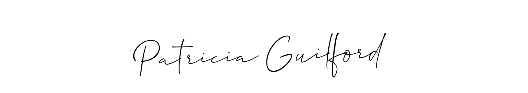 How to make Patricia Guilford name signature. Use Allison_Script style for creating short signs online. This is the latest handwritten sign. Patricia Guilford signature style 2 images and pictures png