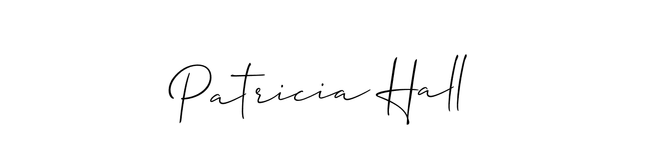 How to make Patricia Hall name signature. Use Allison_Script style for creating short signs online. This is the latest handwritten sign. Patricia Hall signature style 2 images and pictures png