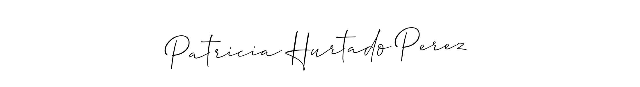 How to make Patricia Hurtado Perez name signature. Use Allison_Script style for creating short signs online. This is the latest handwritten sign. Patricia Hurtado Perez signature style 2 images and pictures png