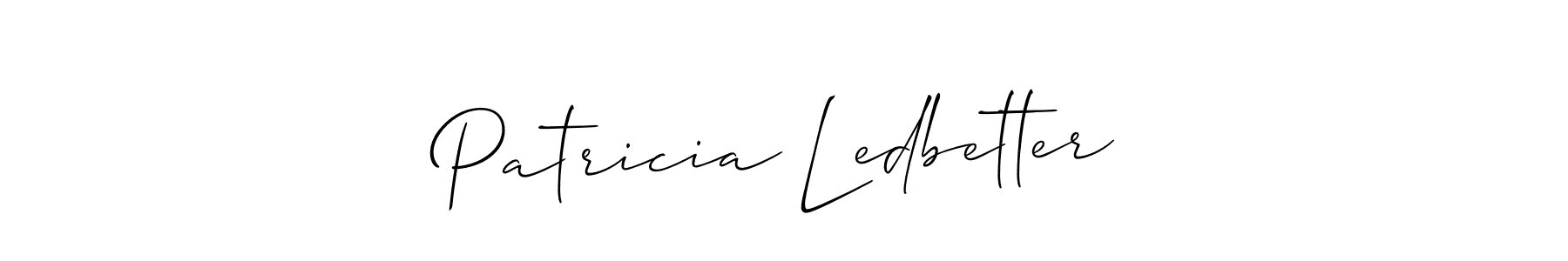 Also You can easily find your signature by using the search form. We will create Patricia Ledbetter name handwritten signature images for you free of cost using Allison_Script sign style. Patricia Ledbetter signature style 2 images and pictures png