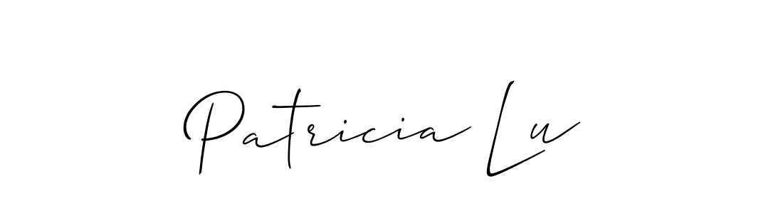How to make Patricia Lu signature? Allison_Script is a professional autograph style. Create handwritten signature for Patricia Lu name. Patricia Lu signature style 2 images and pictures png