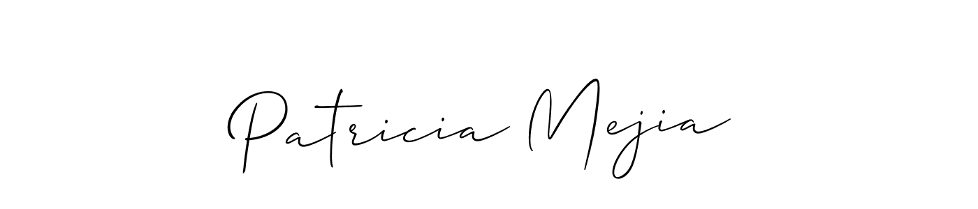 Also we have Patricia Mejia name is the best signature style. Create professional handwritten signature collection using Allison_Script autograph style. Patricia Mejia signature style 2 images and pictures png