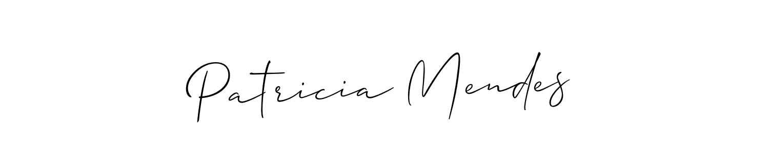 How to make Patricia Mendes signature? Allison_Script is a professional autograph style. Create handwritten signature for Patricia Mendes name. Patricia Mendes signature style 2 images and pictures png