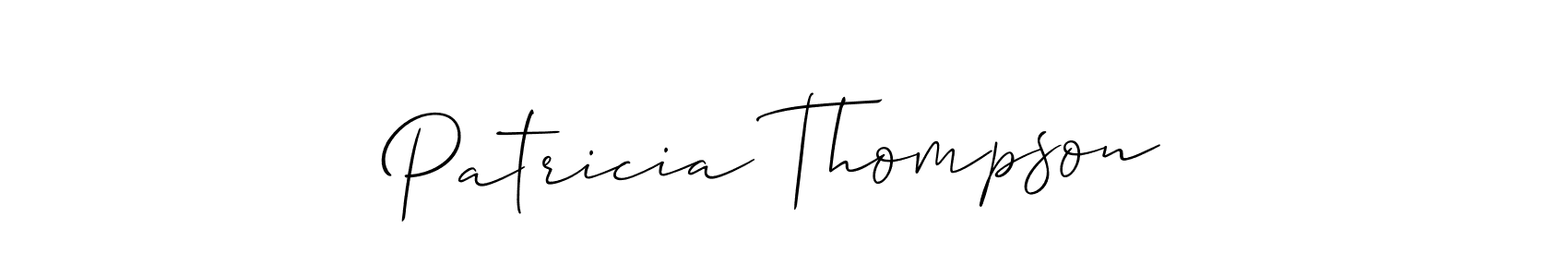 How to make Patricia Thompson name signature. Use Allison_Script style for creating short signs online. This is the latest handwritten sign. Patricia Thompson signature style 2 images and pictures png