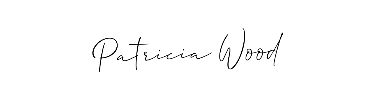 The best way (Allison_Script) to make a short signature is to pick only two or three words in your name. The name Patricia Wood include a total of six letters. For converting this name. Patricia Wood signature style 2 images and pictures png