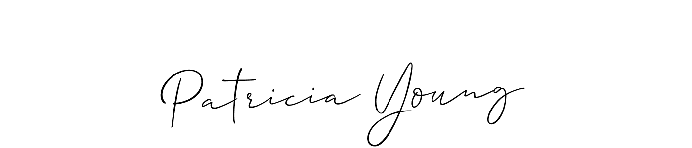 The best way (Allison_Script) to make a short signature is to pick only two or three words in your name. The name Patricia Young include a total of six letters. For converting this name. Patricia Young signature style 2 images and pictures png