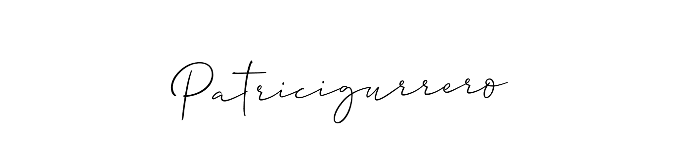 How to make Patricigurrero name signature. Use Allison_Script style for creating short signs online. This is the latest handwritten sign. Patricigurrero signature style 2 images and pictures png