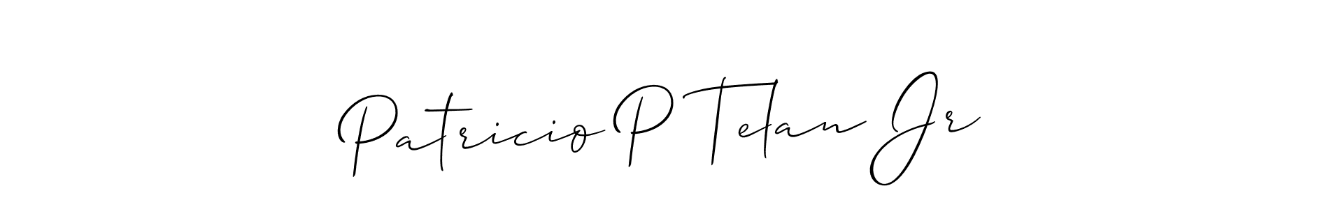 How to make Patricio P Telan Jr signature? Allison_Script is a professional autograph style. Create handwritten signature for Patricio P Telan Jr name. Patricio P Telan Jr signature style 2 images and pictures png