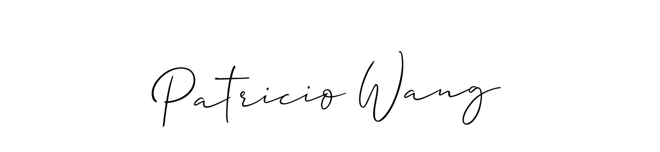 Best and Professional Signature Style for Patricio Wang. Allison_Script Best Signature Style Collection. Patricio Wang signature style 2 images and pictures png