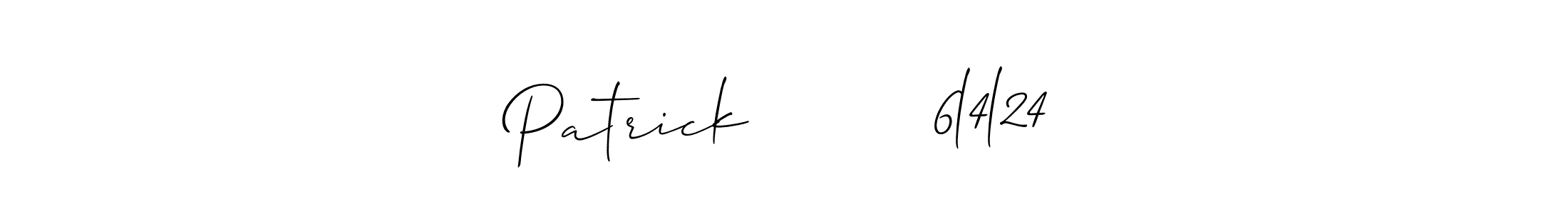 Make a beautiful signature design for name Patrick         6l4l24. Use this online signature maker to create a handwritten signature for free. Patrick         6l4l24 signature style 2 images and pictures png