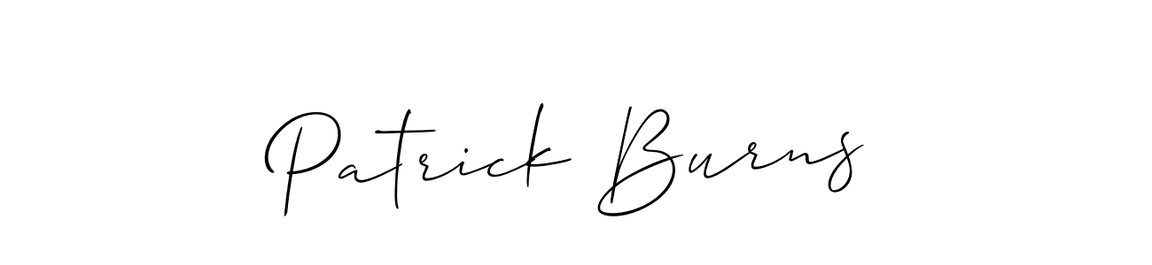 Create a beautiful signature design for name Patrick Burns. With this signature (Allison_Script) fonts, you can make a handwritten signature for free. Patrick Burns signature style 2 images and pictures png