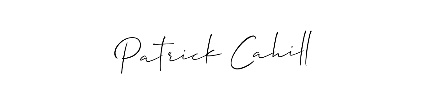 It looks lik you need a new signature style for name Patrick Cahill. Design unique handwritten (Allison_Script) signature with our free signature maker in just a few clicks. Patrick Cahill signature style 2 images and pictures png