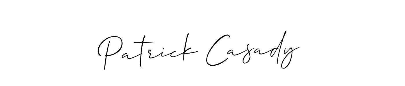 How to make Patrick Casady signature? Allison_Script is a professional autograph style. Create handwritten signature for Patrick Casady name. Patrick Casady signature style 2 images and pictures png