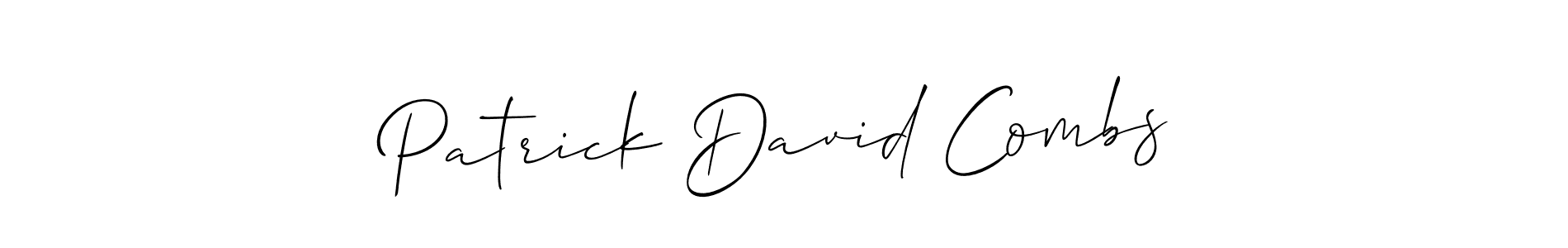 This is the best signature style for the Patrick David Combs name. Also you like these signature font (Allison_Script). Mix name signature. Patrick David Combs signature style 2 images and pictures png