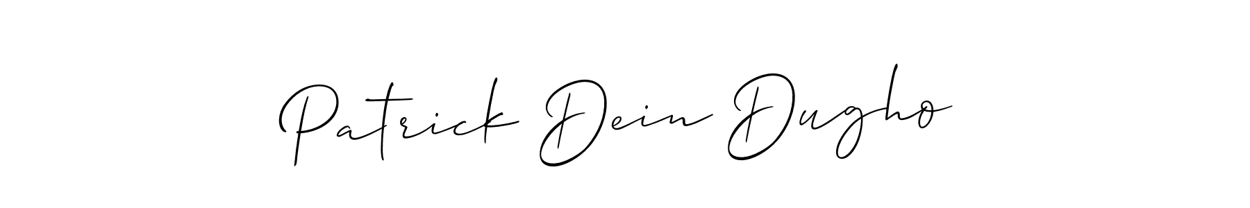 Use a signature maker to create a handwritten signature online. With this signature software, you can design (Allison_Script) your own signature for name Patrick Dein Dugho. Patrick Dein Dugho signature style 2 images and pictures png