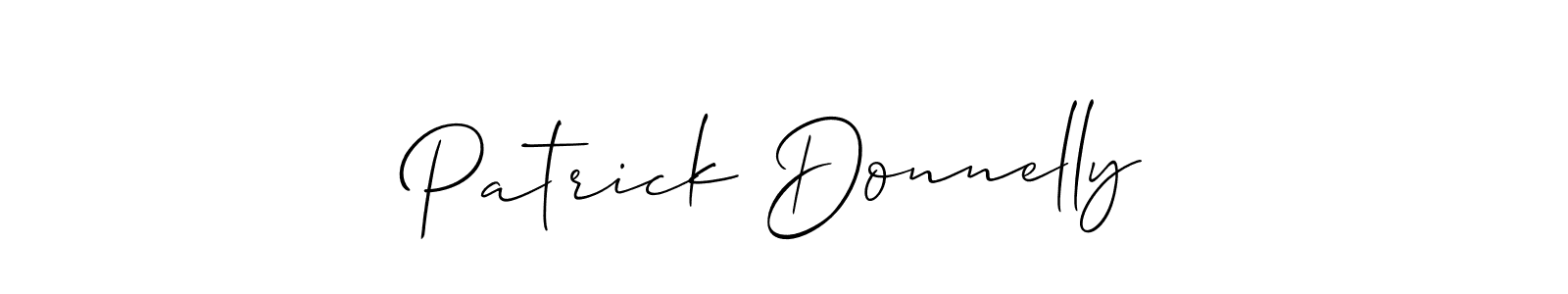 Patrick Donnelly stylish signature style. Best Handwritten Sign (Allison_Script) for my name. Handwritten Signature Collection Ideas for my name Patrick Donnelly. Patrick Donnelly signature style 2 images and pictures png