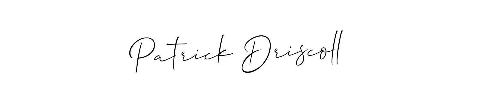 Create a beautiful signature design for name Patrick Driscoll. With this signature (Allison_Script) fonts, you can make a handwritten signature for free. Patrick Driscoll signature style 2 images and pictures png