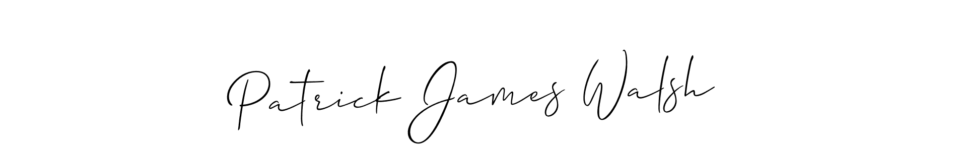 Allison_Script is a professional signature style that is perfect for those who want to add a touch of class to their signature. It is also a great choice for those who want to make their signature more unique. Get Patrick James Walsh name to fancy signature for free. Patrick James Walsh signature style 2 images and pictures png