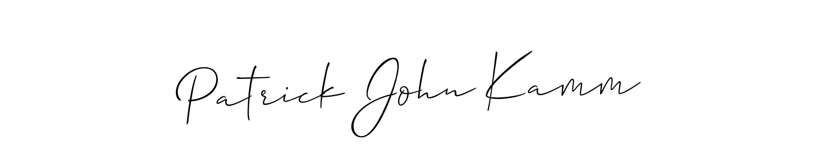 Make a beautiful signature design for name Patrick John Kamm. Use this online signature maker to create a handwritten signature for free. Patrick John Kamm signature style 2 images and pictures png