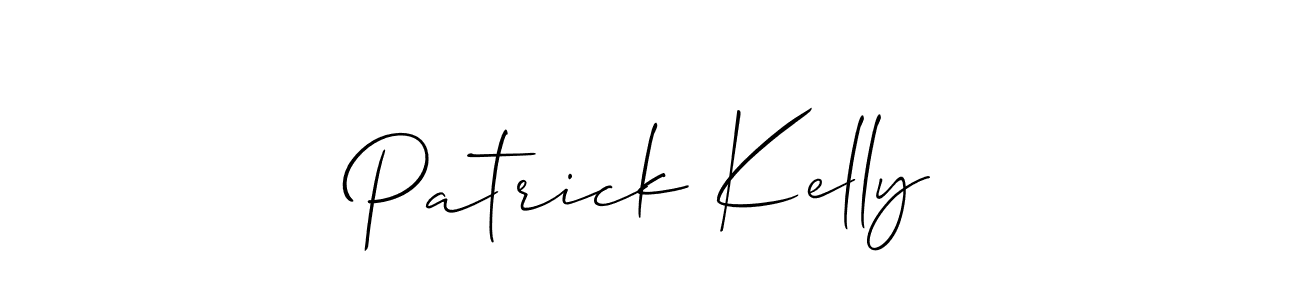 How to make Patrick Kelly signature? Allison_Script is a professional autograph style. Create handwritten signature for Patrick Kelly name. Patrick Kelly signature style 2 images and pictures png