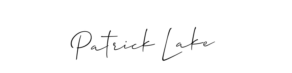 Design your own signature with our free online signature maker. With this signature software, you can create a handwritten (Allison_Script) signature for name Patrick Lake. Patrick Lake signature style 2 images and pictures png