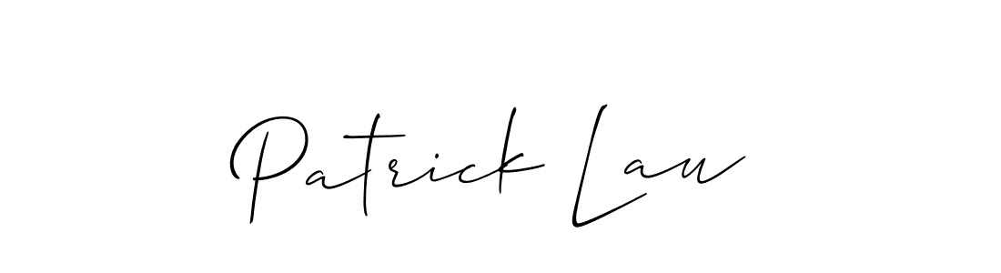 Create a beautiful signature design for name Patrick Lau. With this signature (Allison_Script) fonts, you can make a handwritten signature for free. Patrick Lau signature style 2 images and pictures png