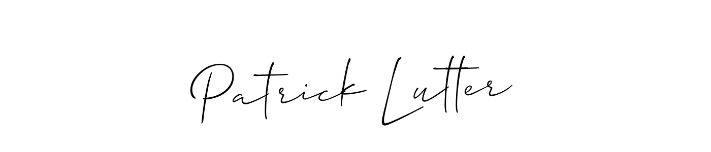 Allison_Script is a professional signature style that is perfect for those who want to add a touch of class to their signature. It is also a great choice for those who want to make their signature more unique. Get Patrick Lutter name to fancy signature for free. Patrick Lutter signature style 2 images and pictures png
