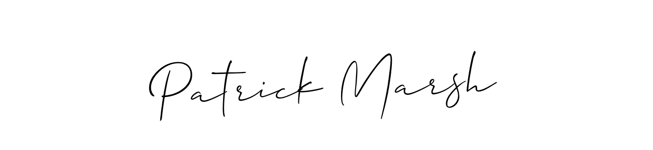 How to make Patrick Marsh signature? Allison_Script is a professional autograph style. Create handwritten signature for Patrick Marsh name. Patrick Marsh signature style 2 images and pictures png