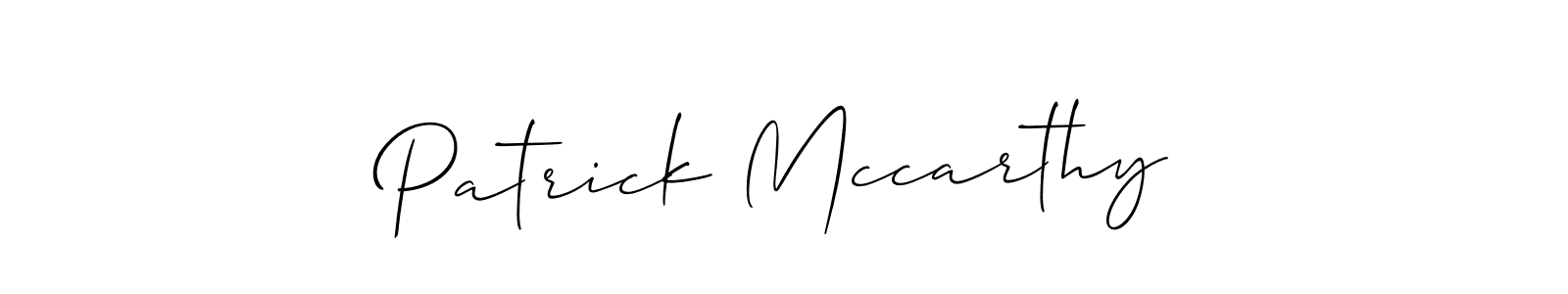 Create a beautiful signature design for name Patrick Mccarthy. With this signature (Allison_Script) fonts, you can make a handwritten signature for free. Patrick Mccarthy signature style 2 images and pictures png