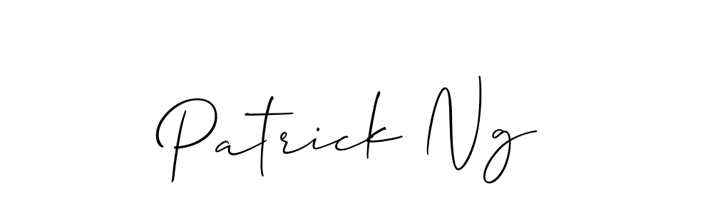 Create a beautiful signature design for name Patrick Ng. With this signature (Allison_Script) fonts, you can make a handwritten signature for free. Patrick Ng signature style 2 images and pictures png