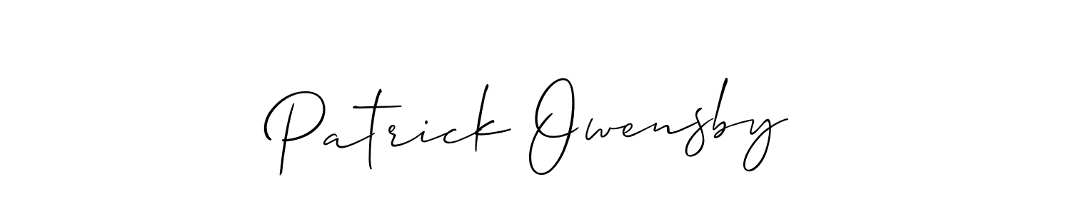 Also we have Patrick Owensby name is the best signature style. Create professional handwritten signature collection using Allison_Script autograph style. Patrick Owensby signature style 2 images and pictures png