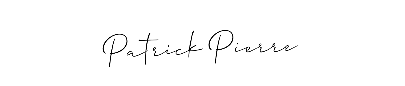 How to make Patrick Pierre signature? Allison_Script is a professional autograph style. Create handwritten signature for Patrick Pierre name. Patrick Pierre signature style 2 images and pictures png