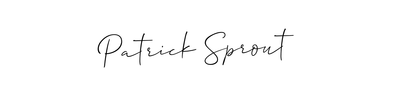 if you are searching for the best signature style for your name Patrick Sprout. so please give up your signature search. here we have designed multiple signature styles  using Allison_Script. Patrick Sprout signature style 2 images and pictures png
