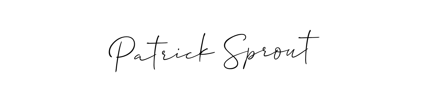 if you are searching for the best signature style for your name Patrick Sprout. so please give up your signature search. here we have designed multiple signature styles  using Allison_Script. Patrick Sprout signature style 2 images and pictures png