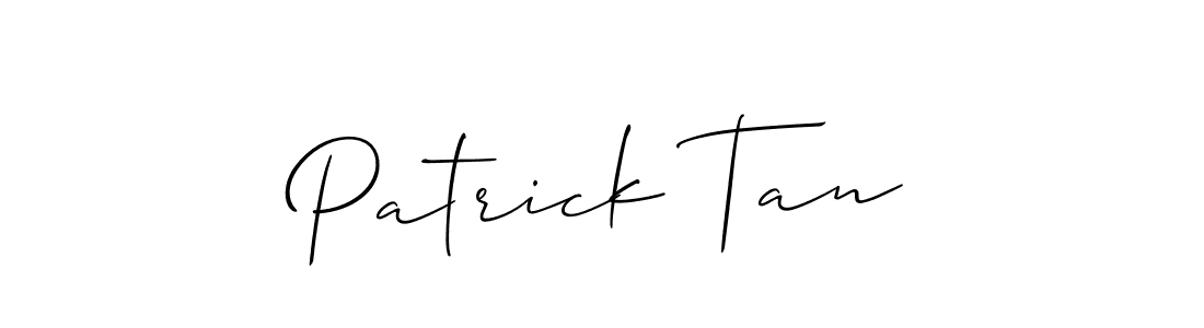 Design your own signature with our free online signature maker. With this signature software, you can create a handwritten (Allison_Script) signature for name Patrick Tan. Patrick Tan signature style 2 images and pictures png