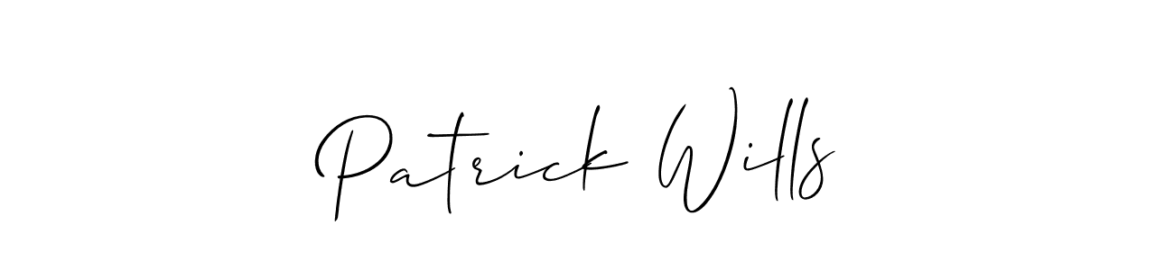 Allison_Script is a professional signature style that is perfect for those who want to add a touch of class to their signature. It is also a great choice for those who want to make their signature more unique. Get Patrick Wills name to fancy signature for free. Patrick Wills signature style 2 images and pictures png