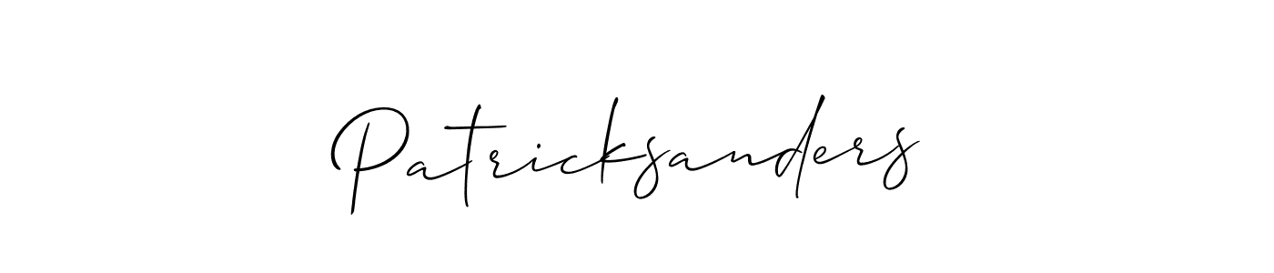 Patricksanders stylish signature style. Best Handwritten Sign (Allison_Script) for my name. Handwritten Signature Collection Ideas for my name Patricksanders. Patricksanders signature style 2 images and pictures png