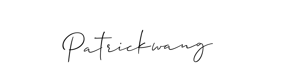 Make a beautiful signature design for name Patrickwang. Use this online signature maker to create a handwritten signature for free. Patrickwang signature style 2 images and pictures png