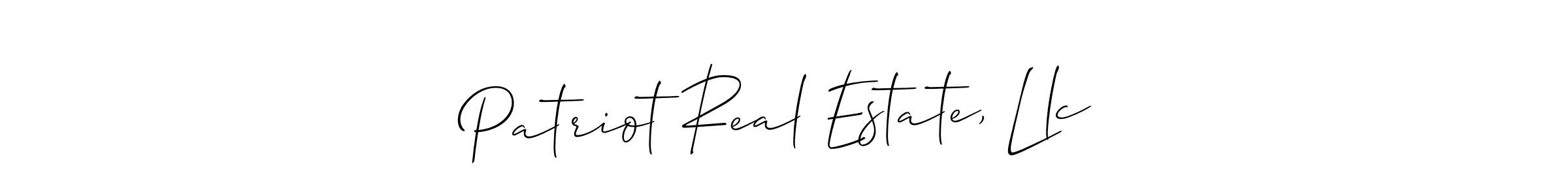 Make a beautiful signature design for name Patriot Real Estate, Llc. Use this online signature maker to create a handwritten signature for free. Patriot Real Estate, Llc signature style 2 images and pictures png