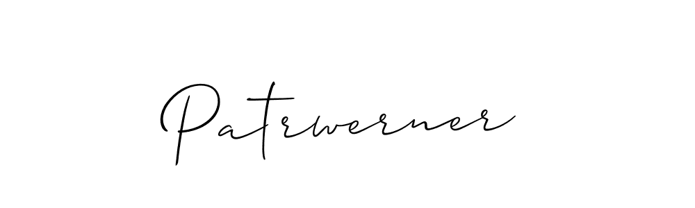 Also You can easily find your signature by using the search form. We will create Patrwerner name handwritten signature images for you free of cost using Allison_Script sign style. Patrwerner signature style 2 images and pictures png