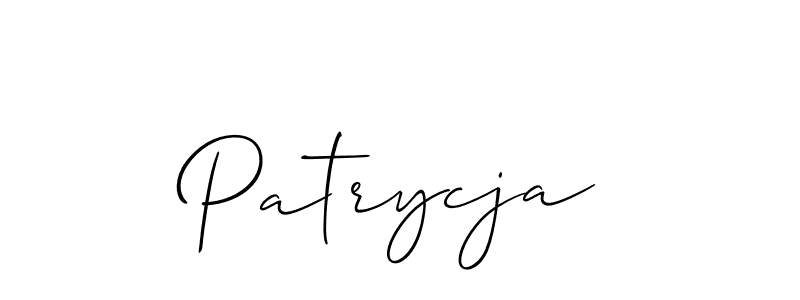 Design your own signature with our free online signature maker. With this signature software, you can create a handwritten (Allison_Script) signature for name Patrycja. Patrycja signature style 2 images and pictures png