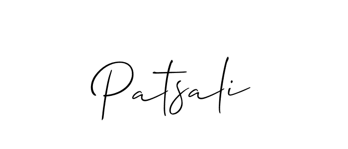 Create a beautiful signature design for name Patsali. With this signature (Allison_Script) fonts, you can make a handwritten signature for free. Patsali signature style 2 images and pictures png