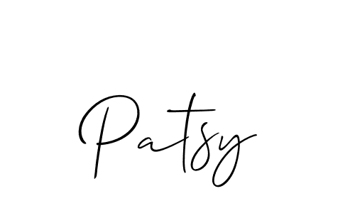 Make a beautiful signature design for name Patsy. With this signature (Allison_Script) style, you can create a handwritten signature for free. Patsy signature style 2 images and pictures png