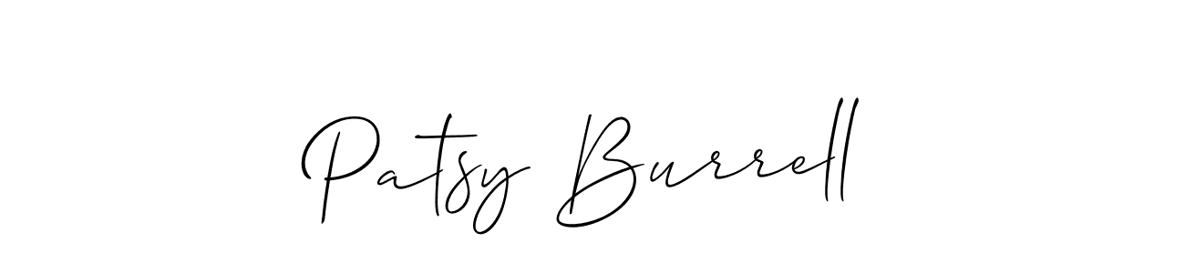 Patsy Burrell stylish signature style. Best Handwritten Sign (Allison_Script) for my name. Handwritten Signature Collection Ideas for my name Patsy Burrell. Patsy Burrell signature style 2 images and pictures png