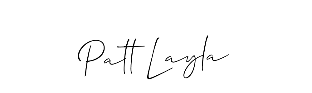 Similarly Allison_Script is the best handwritten signature design. Signature creator online .You can use it as an online autograph creator for name Patt Layla. Patt Layla signature style 2 images and pictures png